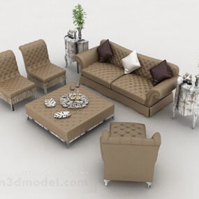 3д модель комбинированного дивана Jane Brown