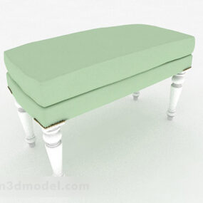 Western Home Green Sofa Stool 3d model