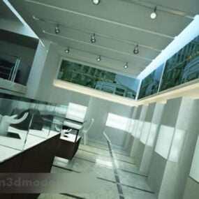 Schmuck-Showroom-Interieur, 3D-Modell