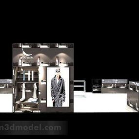 Modello 3d interno della gioielleria