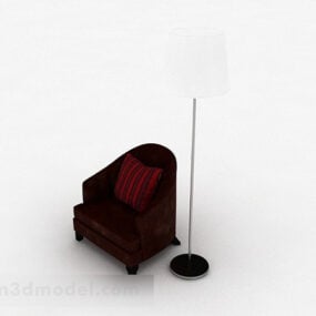 Jianou Brown Single Sofa 3d model