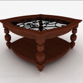 Jianou Wooden Home Coffee Table Decor 3d model