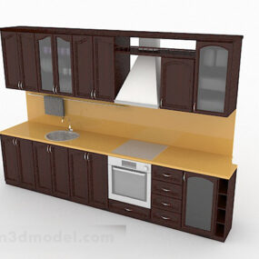 上部と下部のキッチンキャビネットの3Dモデル