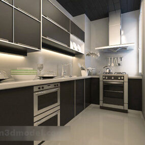 Kitchen Interior Scene 3d model