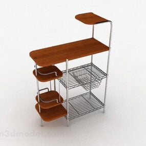 Simple Kitchen Shelf 3d model