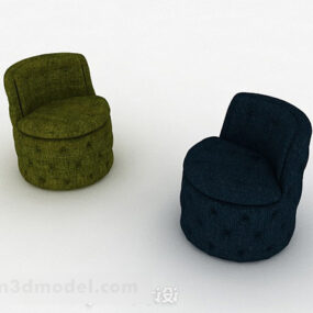 Enkelt sofa møbelsæt Design 3d-model