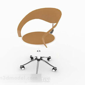 Model 3D żółtego krzesła rekreacyjnego
