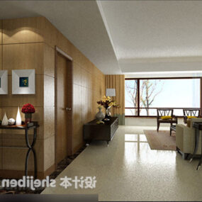Interior de la sala de estar de Liang Zhitian modelo 3d