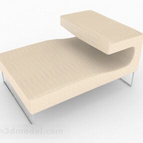Světle hnědý 3D model ležérního jednolůžkového sedacího nábytku