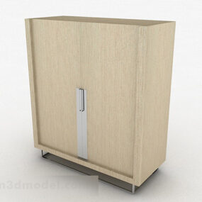Light Brown Home Cabinet 3d model