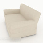 Vaaleanruskea minimalistinen rento yhden hengen sohva