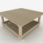 茶色の木製コーヒーテーブル家具V9