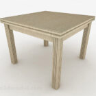 Mesa de comedor de madera marrón claro