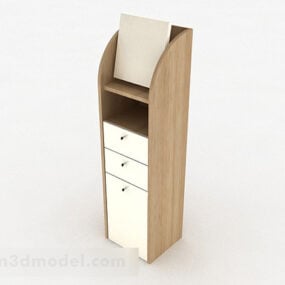 Light Wood Color Multi-layer Locker 3d model