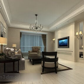 Apartment Living Room Interior 3d model