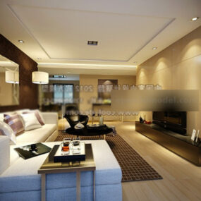 Contemporary Living Room Design Interior 3d model