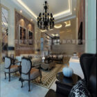 Klasický luxusní interiér obývacího pokoje