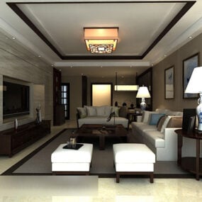 Living Room Ceiling Lamp Interior 3d model
