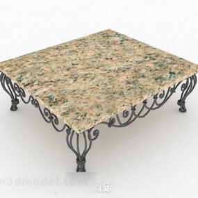 Marmurowy stolik kawowy do domu Model 3D