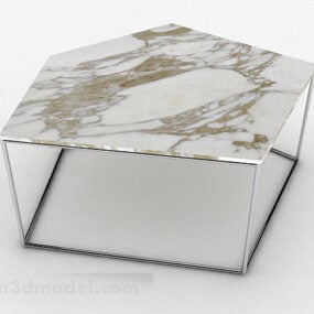 大理石のシンプルなコーヒーテーブル3Dモデル