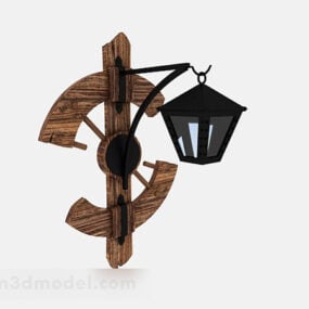 Mediterranean Black Wall Lamp 3d model