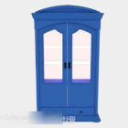 Středomořské modré dveře