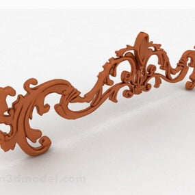 Metal Carving Decoration 3d model