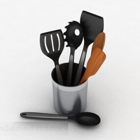 Mô hình 3d dụng cụ nhà bếp bằng kim loại