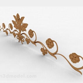 Metal Subway Art Iron Flower 3D-malli