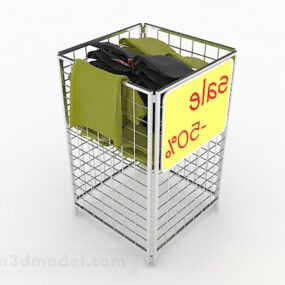 超市货架圆筒柜3d模型