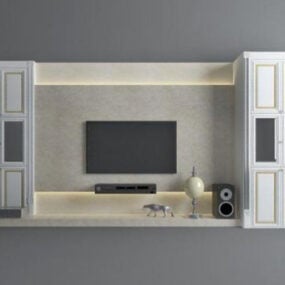 फर्नीचर आधुनिक टीवी कैबिनेट डिजाइन 3डी मॉडल