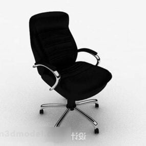 Сучасний чорний висококласний стілець 3d модель