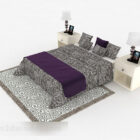 Modern Home Double Bed Furniture