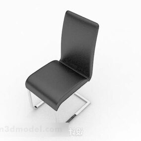 Mẫu ghế tối giản màu đen hiện đại 3d