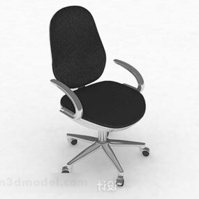 Modern svart minimalistisk loungestol 3d-modell