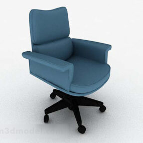 Modern Blue Home Chair 3d model