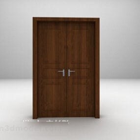 Moderní 3D model s dvojitými dveřmi