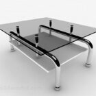 Meubles de table basse en verre moderne V1