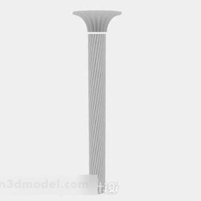Modern grijs pijler 3D-model