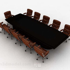 Modern High-end Conference Tables Chairs 3d model