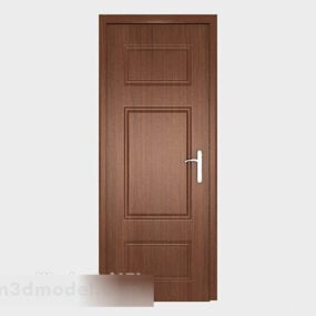 Wysokiej jakości model 1D drzwi z litego drewna V3