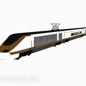 Moderni nopea raitiovaunu 3d-malli
