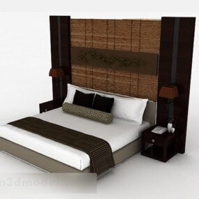 Modern Home Double Bed 3d model