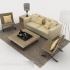 Modern Home Simple Light Brown Sofa