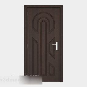 Modern Home Solid Wood Door V1 3d model