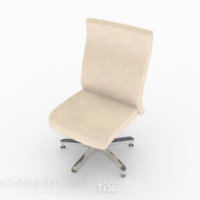 3d модель сучасного жовтого крісла для відпочинку