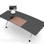 Moderner minimalistischer schwarzer Schreibtisch