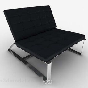 Modern Minimalist Siyah Ev Sandalyesi V1 3d modeli