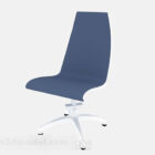 Nowoczesne minimalistyczne niebieskie krzesło biurowe