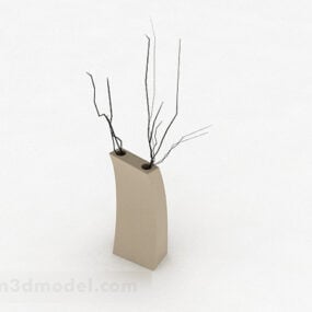 Décoration de vase minimaliste modèle 3D
